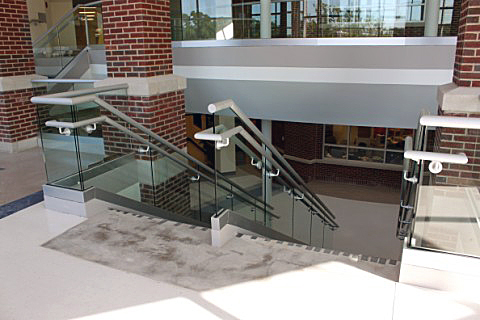 Riverside Brookfield High School Glass Railings