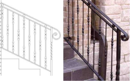 A CAD drawing and the finished product